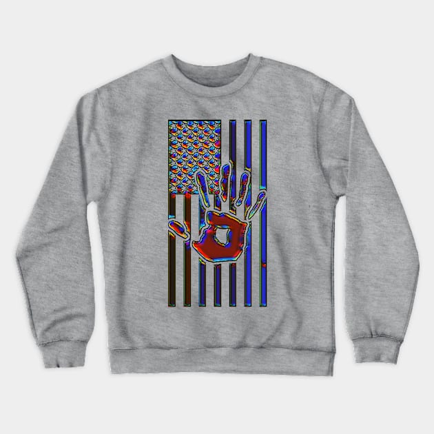 STOP the Hate Flag Crewneck Sweatshirt by PersianFMts